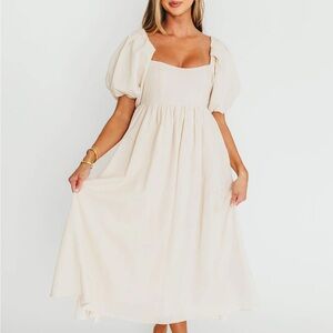 Hamilton Midi Dress in Ivory